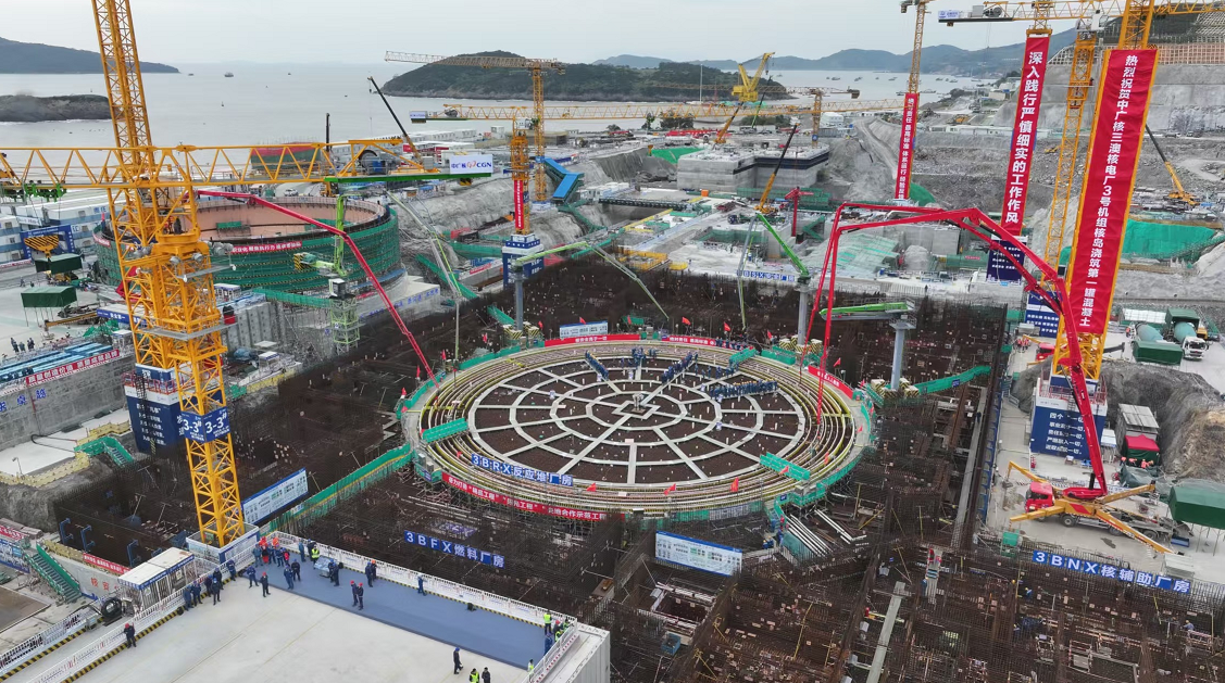 中廣核浙江三澳核電項目3號機組開工:先進建造技術加速推進核電高質量發展